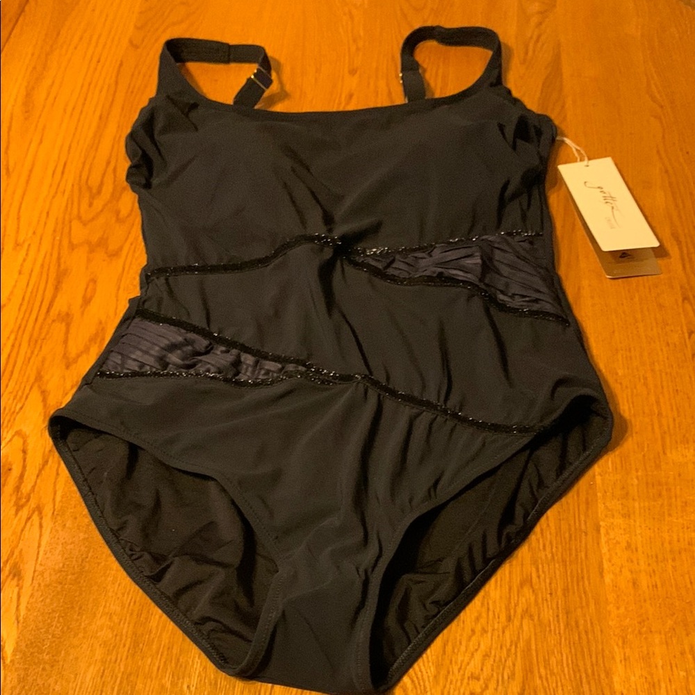 Gottex Black One Piece Swimsuit
